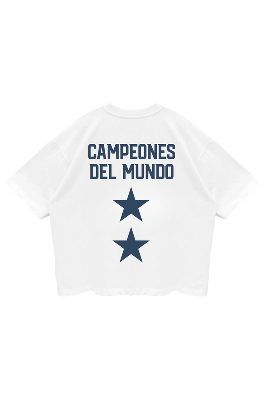 Dos Estrellas Azul Desgastado Tee