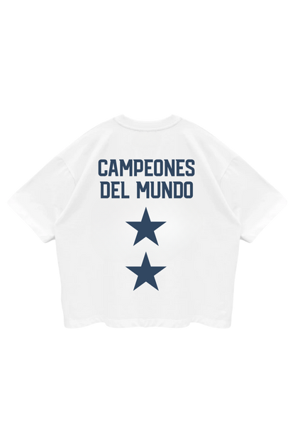Dos Estrellas Azul Desgastado Tee