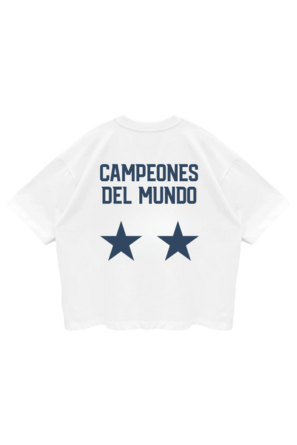 Dos Estrellas Azul Desgastado Tee